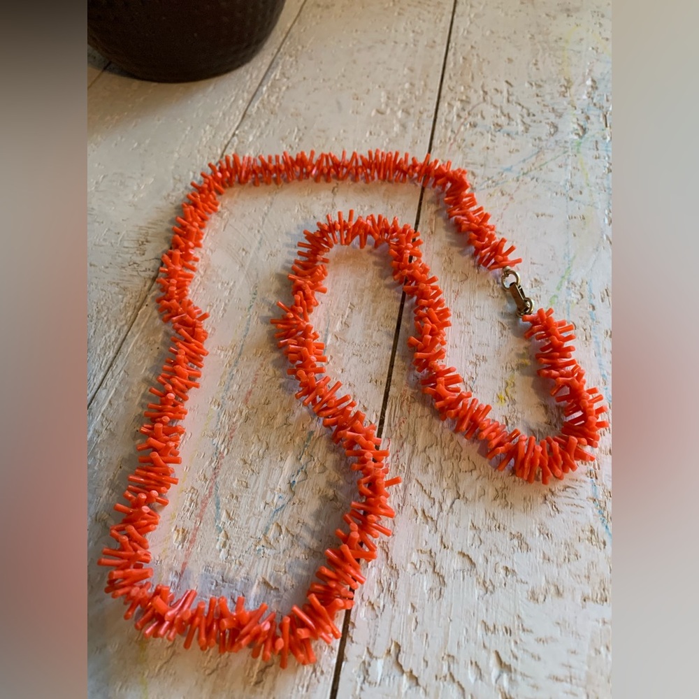 Vintage Orange Necklace from Hong Kong 🇭🇰